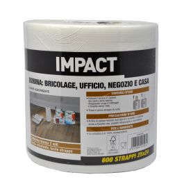 White cellulose paper roll, 600 sheets, 132 m