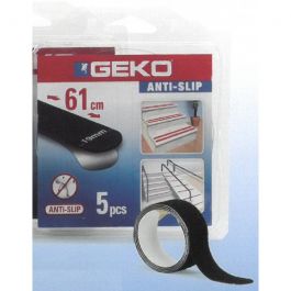 NON-SLIP ADHESIVE TAPE BLACK 5 STRIPS 19MMX61CM