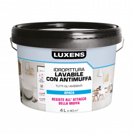 LUXENS ANTI-MOULD WASHABLE WHITE PAINT 4LT