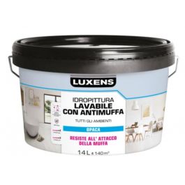 LUXENS ANTI-MOULD WASHABLE WHITE PAINT 14LT