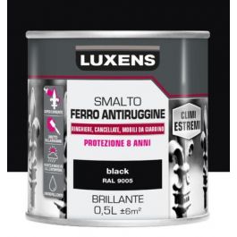 IRON ENAMEL RUSTPROOFING BRILLIANT BLACK 500ML LUXENS