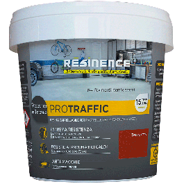 TERRACOTTA RED TWO-COMPONENT RESIN FOR CAR BOXES PROTRAFFIC 500 ML