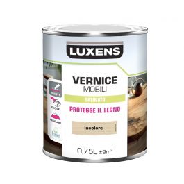 WOOD VARNISH COLOURLESS SATIN 0.75 LTLUXENS
