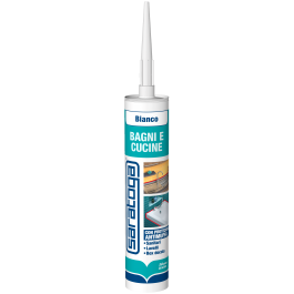 ACETIC SILICONE BATHROOMS AND KITCHEN ANTI-MOLD WHITE SARATOGA 280 ML