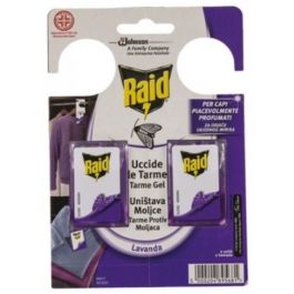 SET OF 2 MOTHPROOF DIFFUSERS RAID IN LAVENDER SCENTED GEL