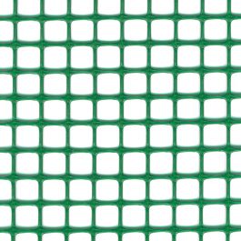 PLASTIC SQUARE NET 10 GREEN 1X5 M