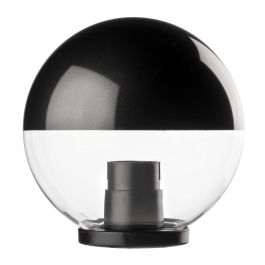 SPHERE PLASTIC TRANSPARENT AND BLACK D25 E27=60W IP44