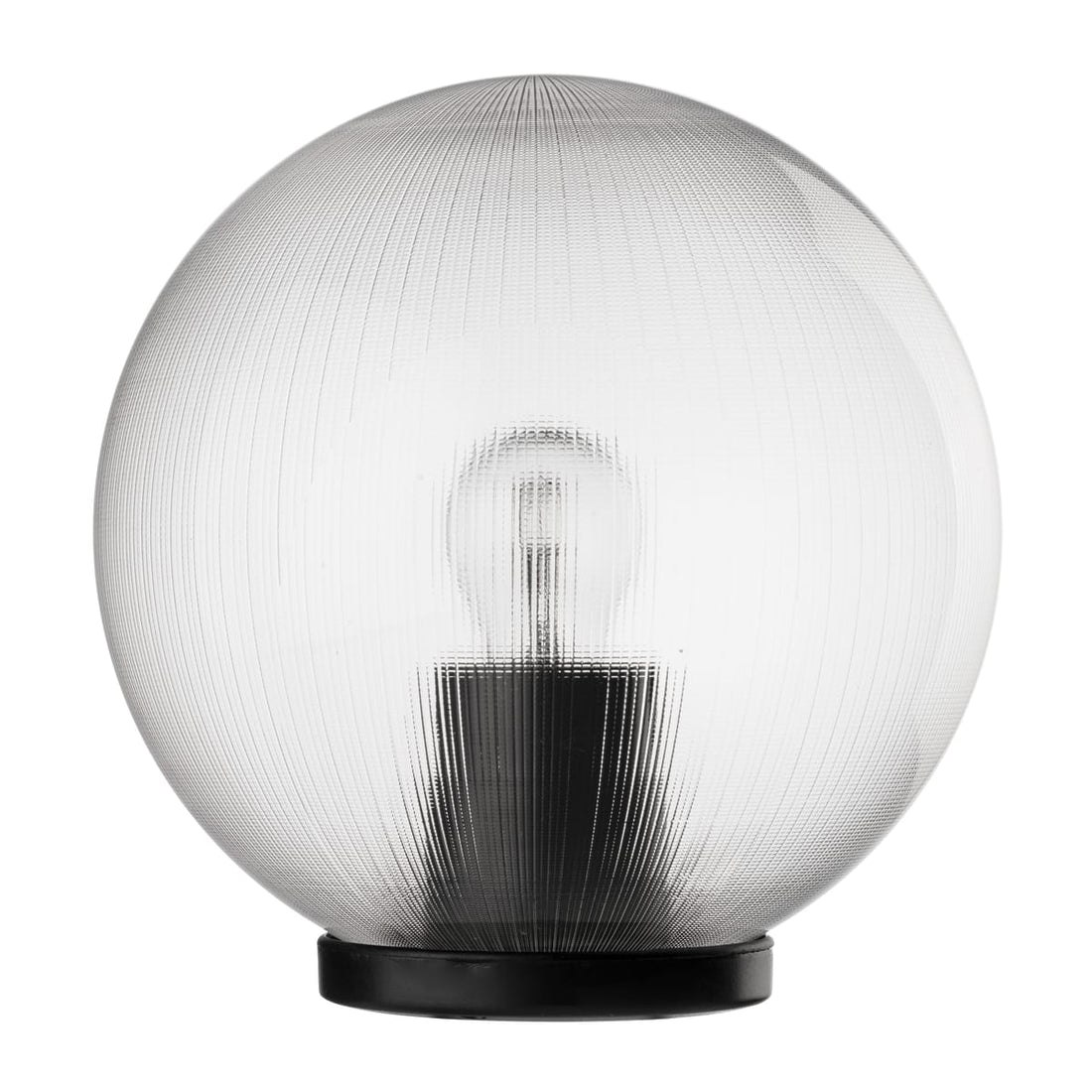 PRISMATIC PLASTIC SPHERE D25 E27=60W WITH IP44 BASE