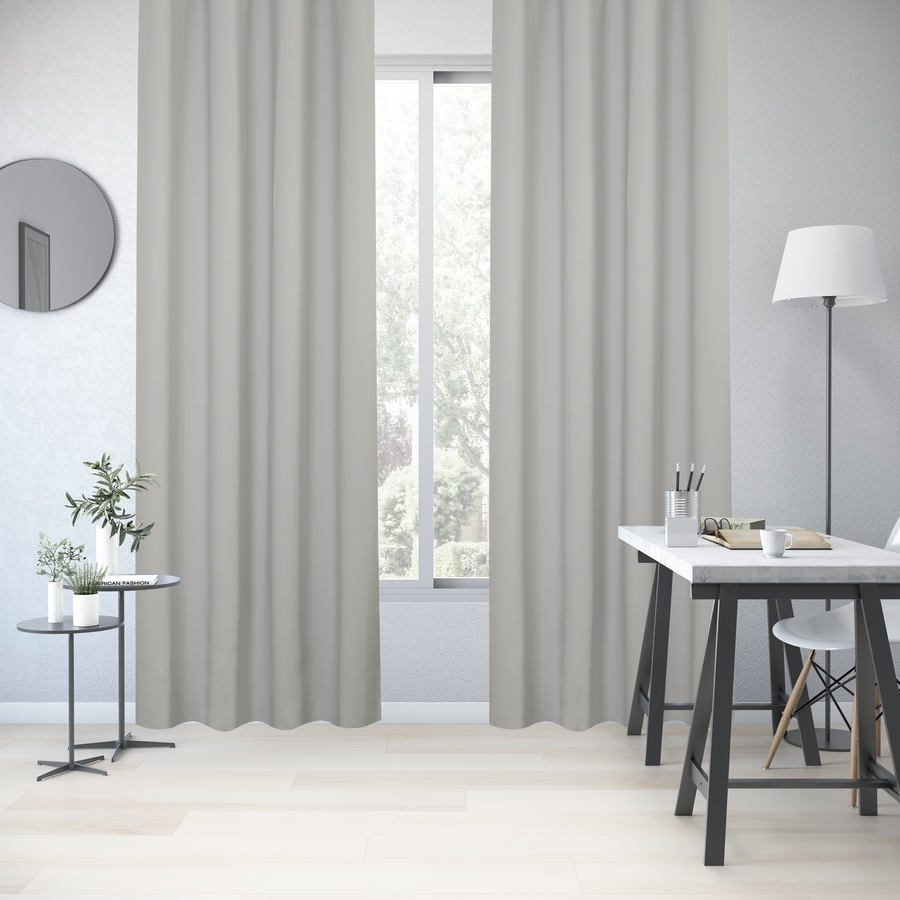 New Arel blackout curtain, grey, 140x280 cm, with eyelets