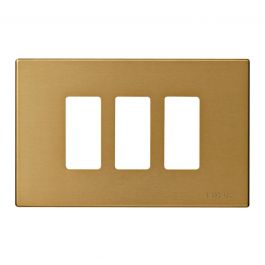 PLATE 8000 3 PLACES BRONZE