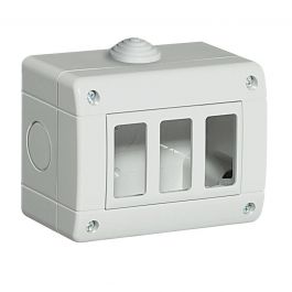 HYDROBOX ENCLOSURE 3 PLACES IP40 WHITE