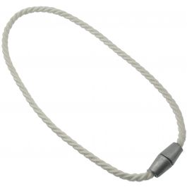 Magnetic curtain tieback bracelet, white