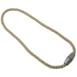 Magnetic curtain tieback bracelet, beige
