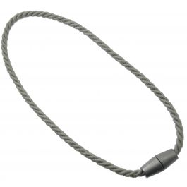Magnetic curtain tieback bracelet, grey