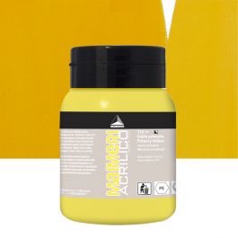 ACRYLIC COLOUR 500ML PRIMARY YELLOW