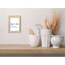 NATURAL AND WHITE WOOD FRAME 10X15 CM