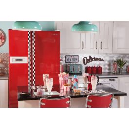 GLOSSY RED ADHESIVE PLASTIC 45X200 CM