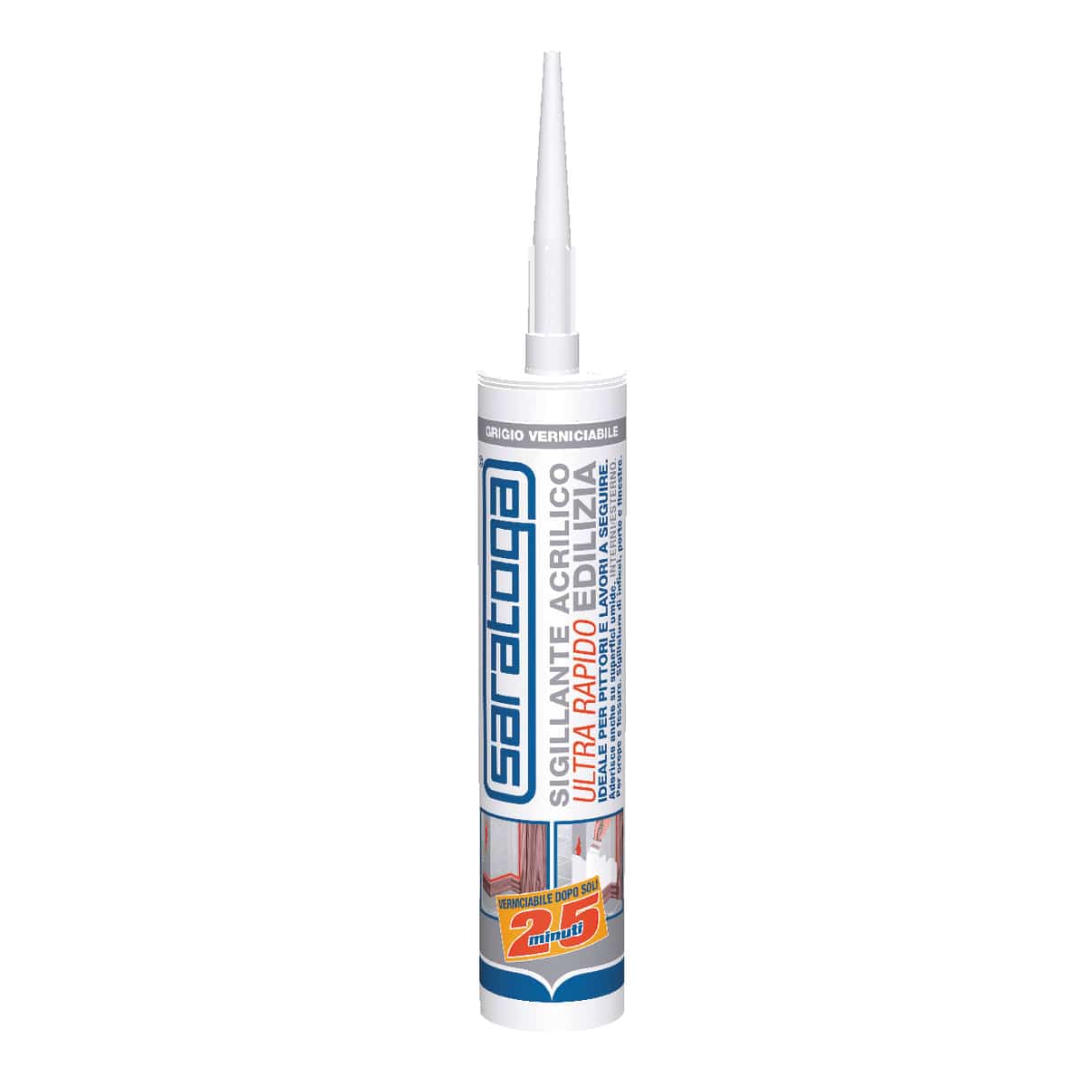 Bricocenter ACRYLIC SEALANT 25 MINUTES GREY ML300