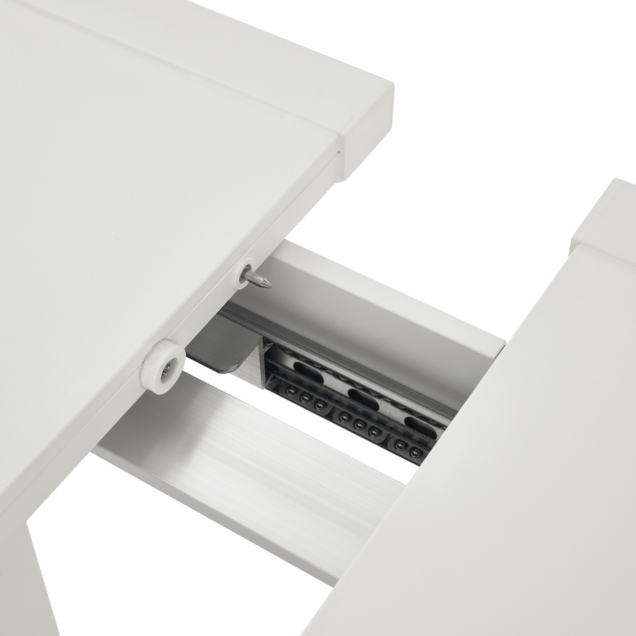 Odyssea table 188/244 x 100, all-white aluminium, Naterial