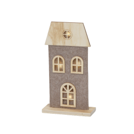BROWN FELT PLAYHOUSE WITH MICROLED A