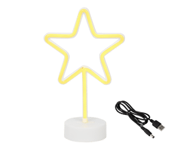 STANDING NEON STAR H 27 CM
