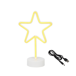 STANDING NEON STAR H 27 CM
