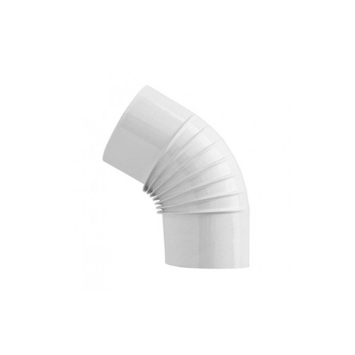 45 DEGREE WHITE ALUMINUM ELBOW DIA 13MM