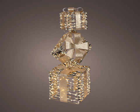 3 gift packs containing 600 micro-LEDs with a flashing effect, height 73 cm