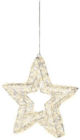 500 LED METAL STAR LIGHT 38CM