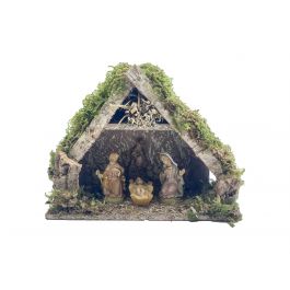 HUT CM 28X14X22 WITH 3 FIGURES CM 8