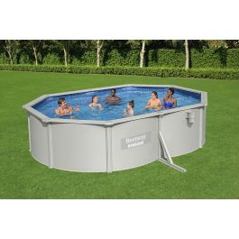 OVAL HYDRIUM POOL 5.00m X 3.60m X 1.20m With sand filter, cover and base mat