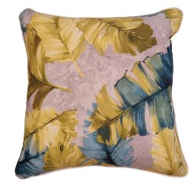 TURQUESA REMOVABLE CUSHION COVER 50X50CM WITH PIPING WATER-REPELLENT STAIN-RESISTANT BACK T.UNITA