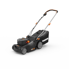 BATTERY OPERATED LAWN MOWER 40V WORX NITRO WG737E D.CUT 37CM 2 BATTERIES AND CHARGER INCLUDED