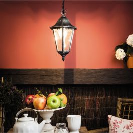 MONZA ALUMINIUM CHANDELIER BLACK 23X104.5 CM E27=100W IP44