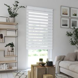 NIGHT&DAY QUEBEC WHITE 45X250 CM ROLLER BLIND