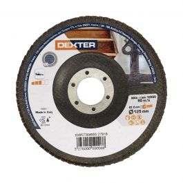 DEXTER UNIVERSAL FLAP DISC 125MM GRIT 120