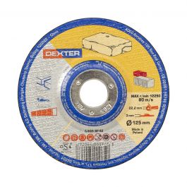 DEXTER ABRASIVE DISC FOR STONE CUTTING125X3 MM