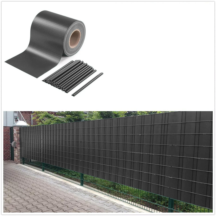 Bricocenter PVC BREAKSTRIP MT35 X 19CM ANTHRACITE, 25 FIXING CLIPS INCLUDED