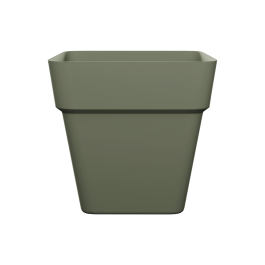 NATERIAL SQUARE VASE CM 29,5 H8 GREEN