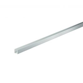 U PROFILE MM 10X15X1 ALL.SILVER MT 1.00