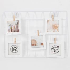 HAWAII NOTICE BOARD 5 PLACES 28X38CM METAL WHITE