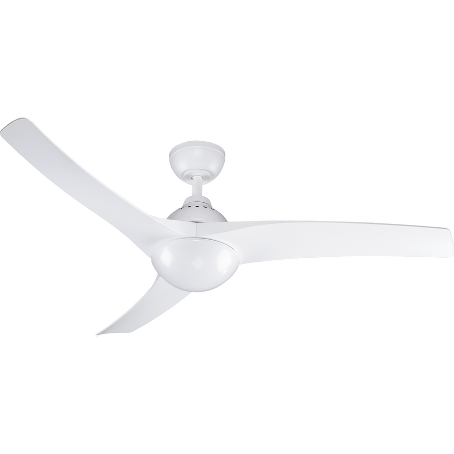 Ventilatore da soffito tokyo plastica bianco d132 2xe27=46w 3 pale