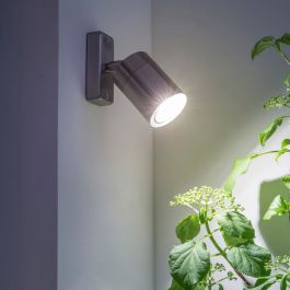 VICTORIA - spotlight metal gray 16.5x8.5x3cm GU10 = 35W IP44