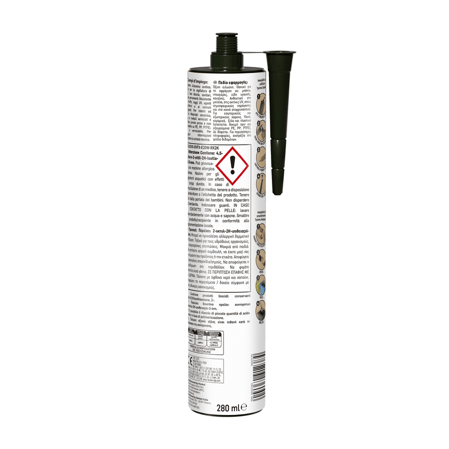 Bi pack silicone acetico bianco universale pattex 280ml