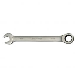 19 MM DIAMETER COMBINATION RATCHET SPANNER, CHROME VANADIUM