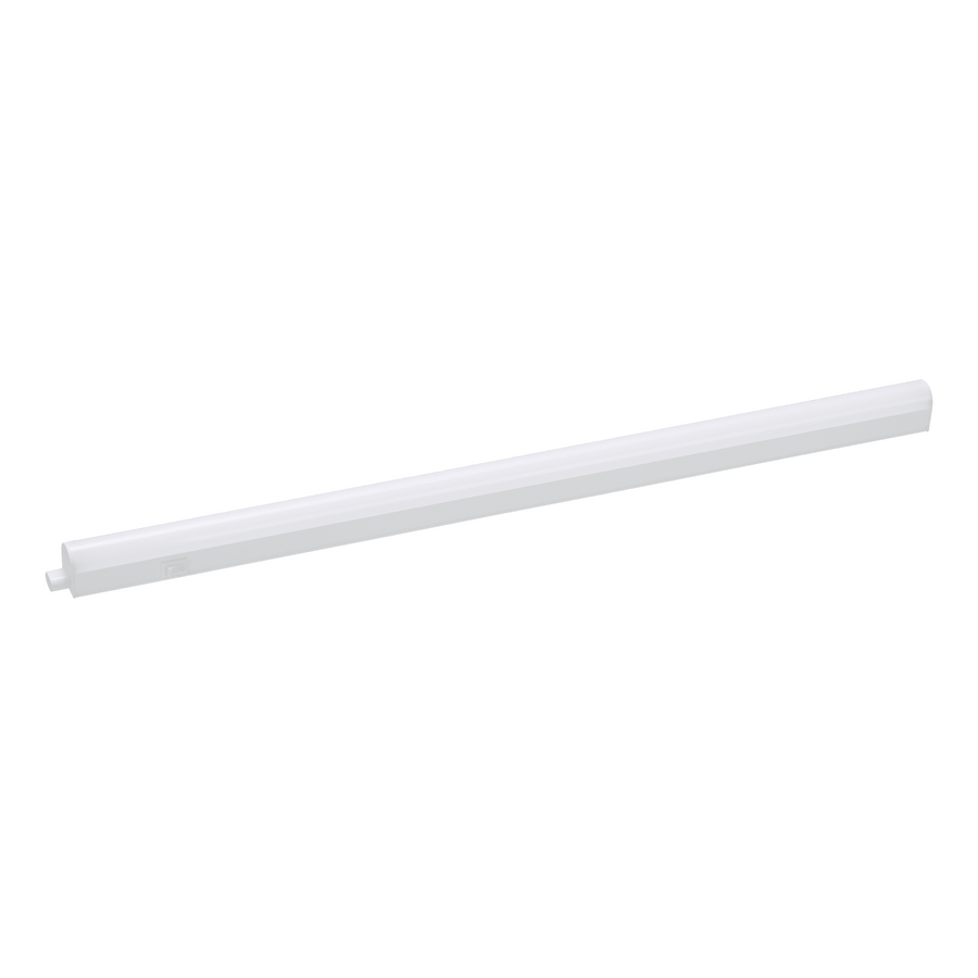 White plastic under-cabinet strip lights, 55 cm, 7W LED, natural light