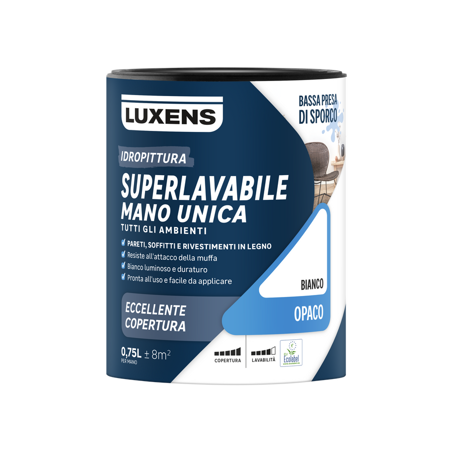 Luxens superwashable manounica white paint 750 ml