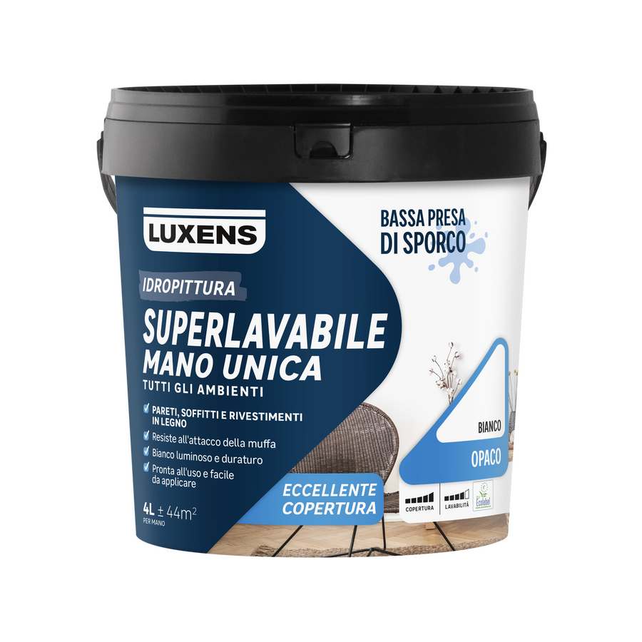 Superwashable white paint manounica luxens 4lt