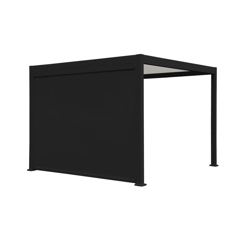 3-metre-wide anthracite-coloured Clima Astra pergola awning