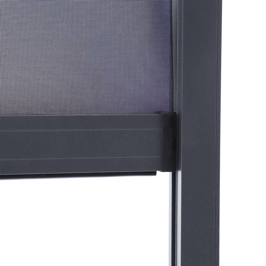 4-metre-wide anthracite-coloured Clima Astra pergola awning